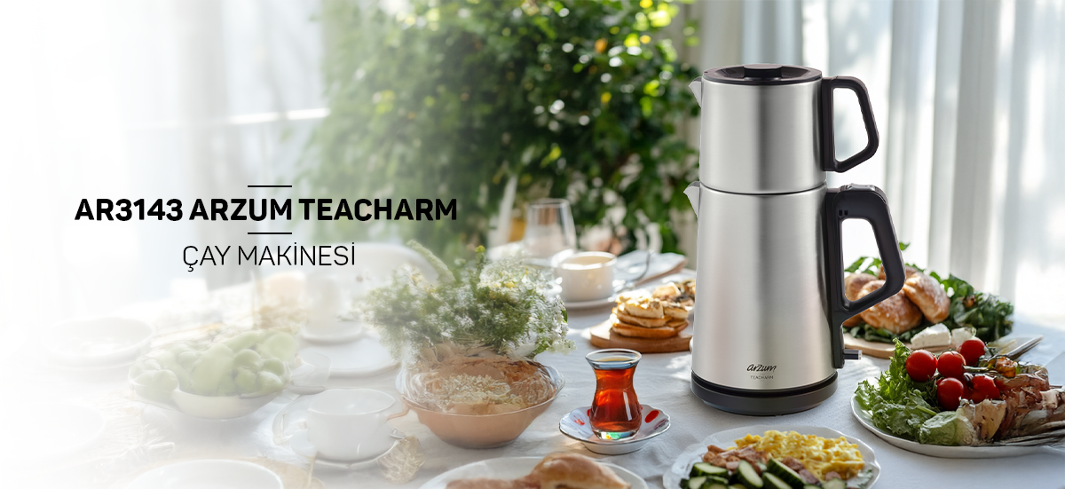 Arzum AR3143 TEACHARM 1850-2200w Inox Çay Makinesi 3.699,00 TL