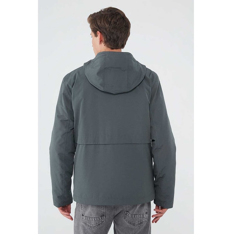 Mavi Kapüşonlu Yeşil Erkek Mont (010188-34330) Mavi Kapüşonlu Yeşil Erkek Mont (010188-34330)