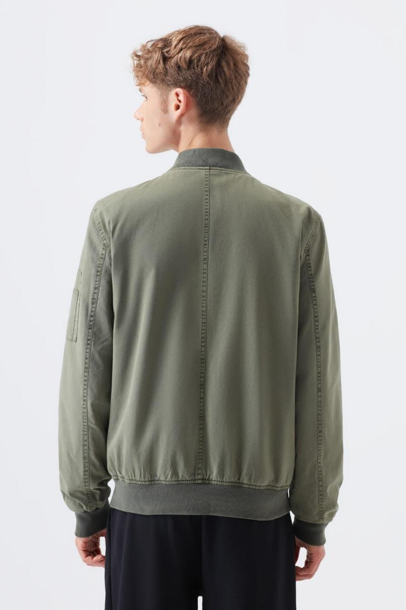 Mavi Erkek Haki Bomber Ceket Rahat Kesim (010265-32172) Mavi Erkek Haki Bomber Ceket Rahat Kesim (010265-32172)