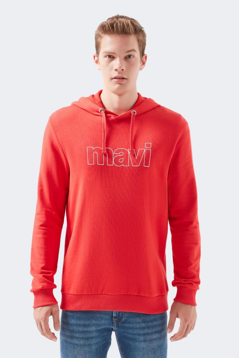 Mavi Kapüşonlu Erkek Kırmızı Sweatshirt (065606-27120) Mavi Kapüşonlu Erkek Kırmızı Sweatshirt (065606-27120)