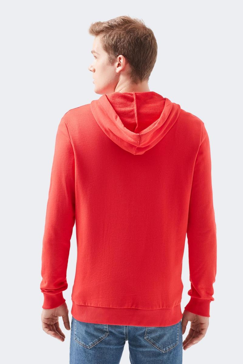 Mavi Kapüşonlu Erkek Kırmızı Sweatshirt (065606-27120) Mavi Kapüşonlu Erkek Kırmızı Sweatshirt (065606-27120)