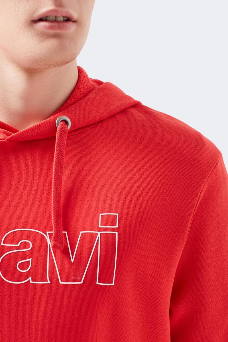 Mavi Kapüşonlu Erkek Kırmızı Sweatshirt (065606-27120) Mavi Kapüşonlu Erkek Kırmızı Sweatshirt (065606-27120)