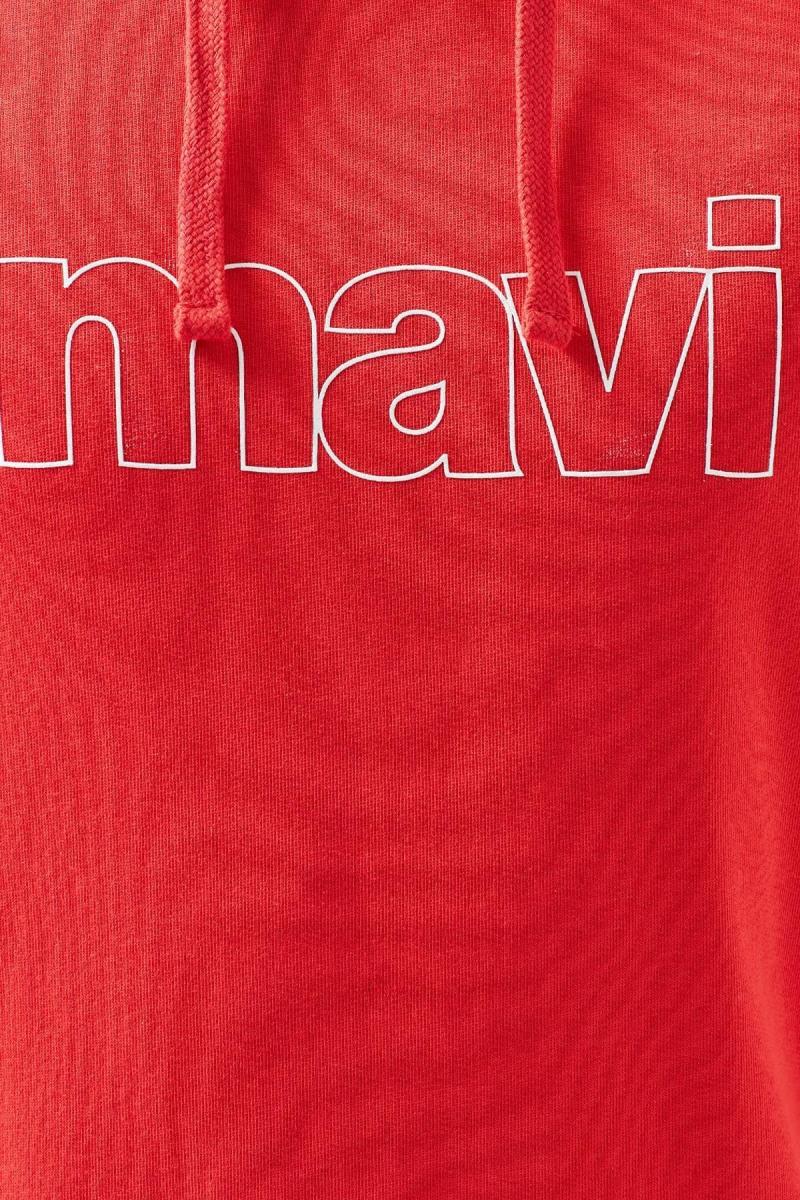 Mavi Kapüşonlu Erkek Kırmızı Sweatshirt (065606-27120) Mavi Kapüşonlu Erkek Kırmızı Sweatshirt (065606-27120)