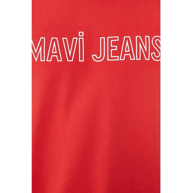 Mavi Erkek Logo Baskılı Kırmızı Sweatshirt (065752-34535) Mavi Erkek Logo Baskılı Kırmızı Sweatshirt (065752-34535)