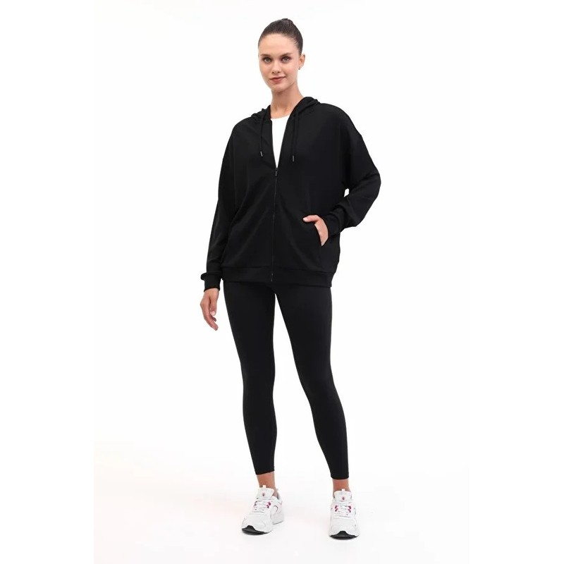 Lumberjack 5W Wb Carla-H Ginsen 5Pr Kadın Sweatshirt 102024671 (102024671) Siyah