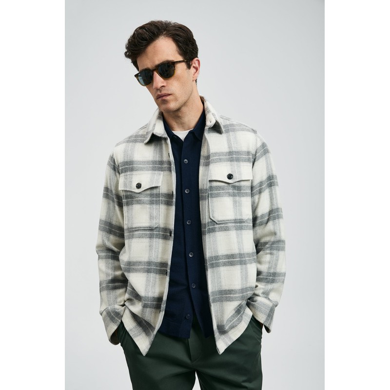 Lufian Valdo Erkek Basic Gömlek 112010669 (112010669) Gri