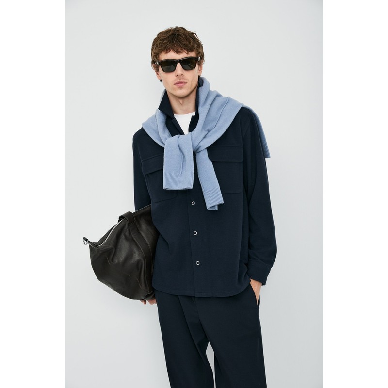 Lufian Ador Erkek Basic Gömlek 112010670 (112010670) Lacivert