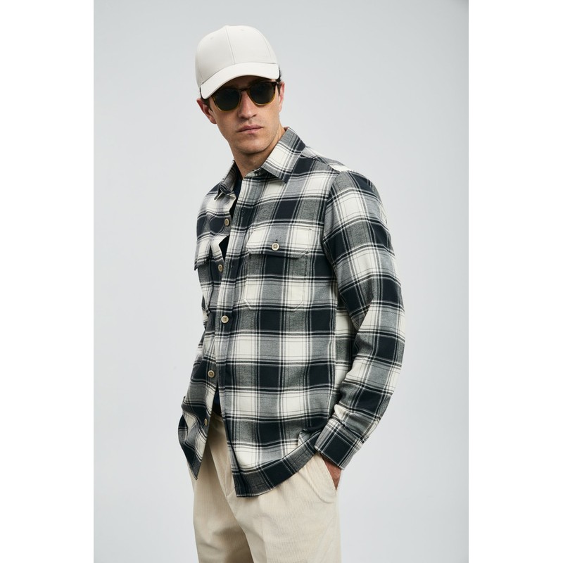 Lufian Years Erkek Basic Gömlek 112010679 (112010679) Lacivert