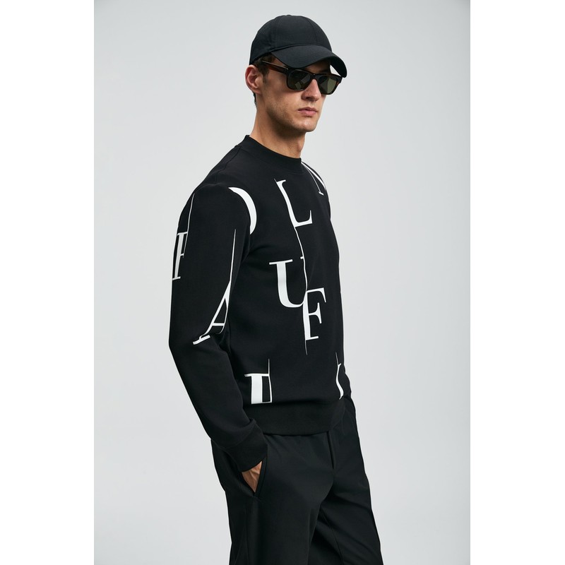 Lufian Tiffany Erkek Sweatshirt 112030184 (112030184) Siyah