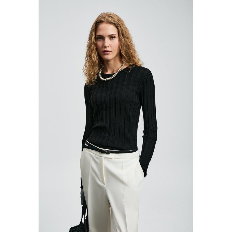 Lufian Perla Kadın Kazak 122090034 (122090034) Siyah