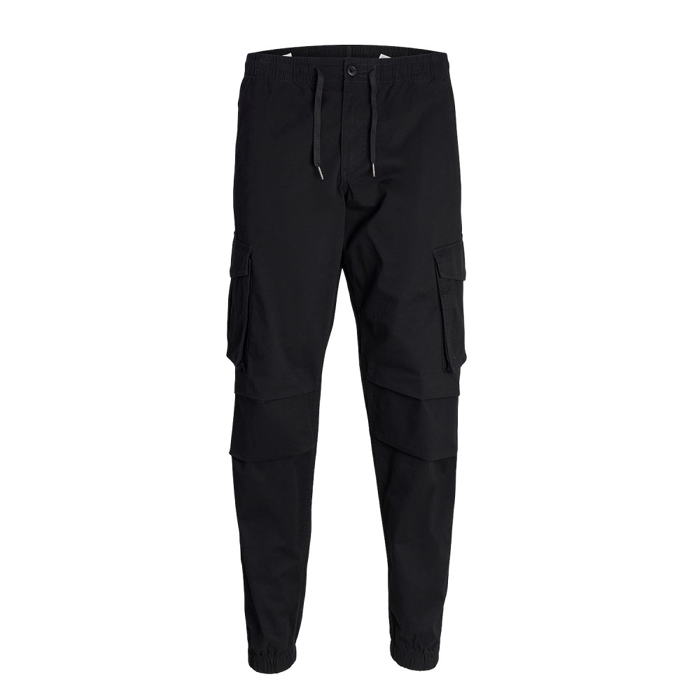Jack&Jones Jpstkane Jjnoah Cuffed Erkek Kargo Pantolon (12242264) Siyah