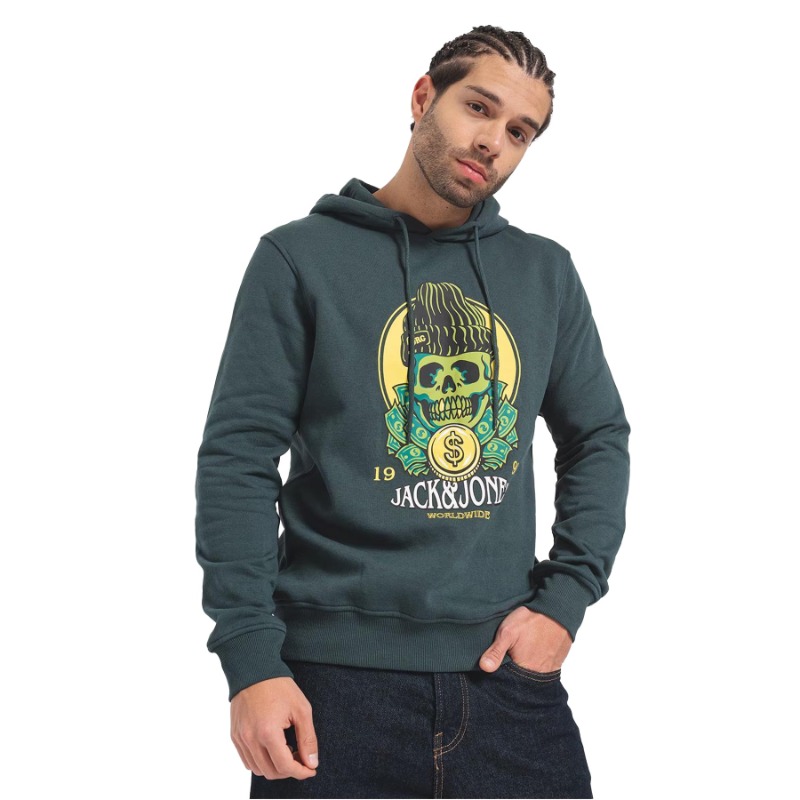 Jack&Jones Erkek Sweatshirt (12248898) Yeşil