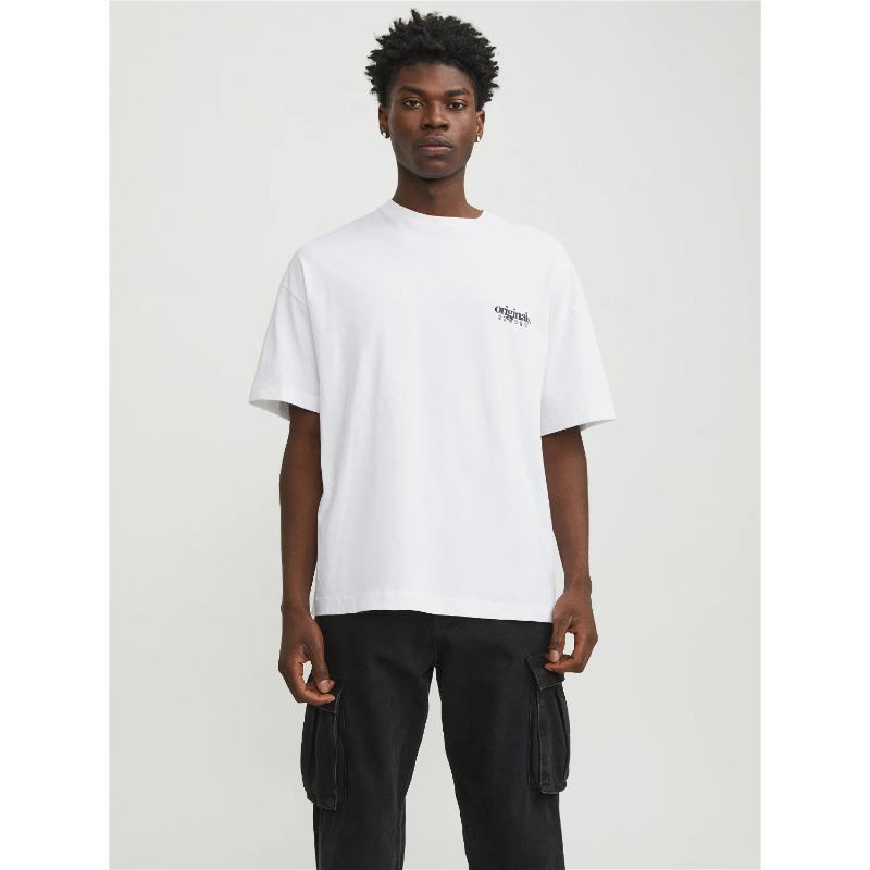 Jack&Jones Erkek T-shirt (12252953) Beyaz