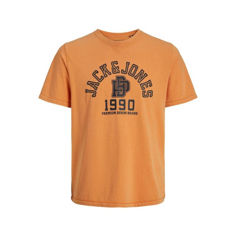 Jack&Jones Jprblusebastian Ss Tee Erkek T-shirt (12252957) Turuncu