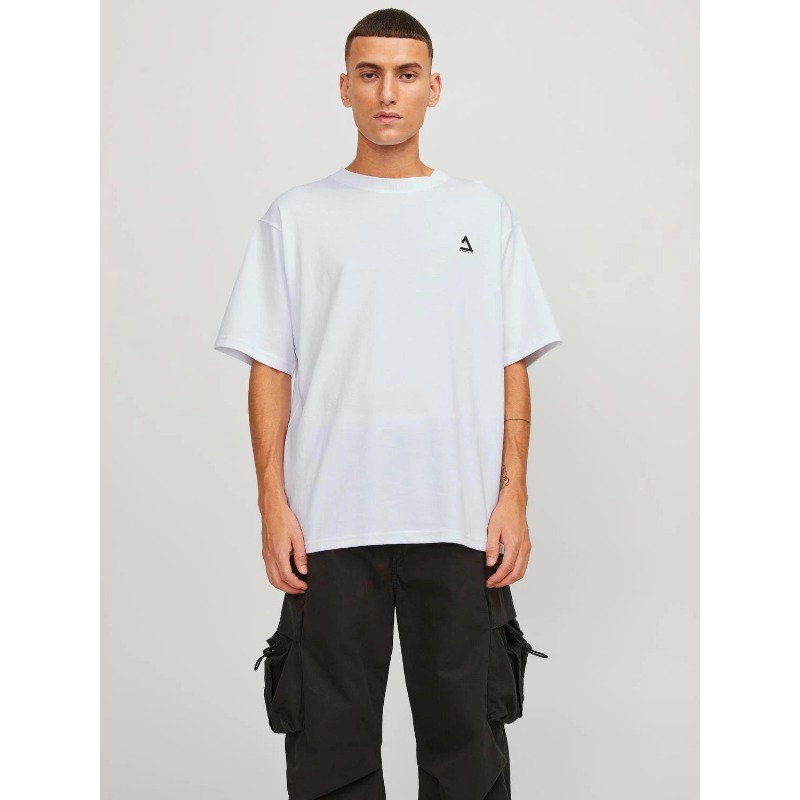 Jack&Jones Erkek T-shirt 12253435 (12253435) Beyaz