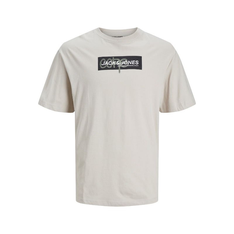 Jack&Jones Jcoaop Erkek T-shirt 12253477 (12253477) Krem