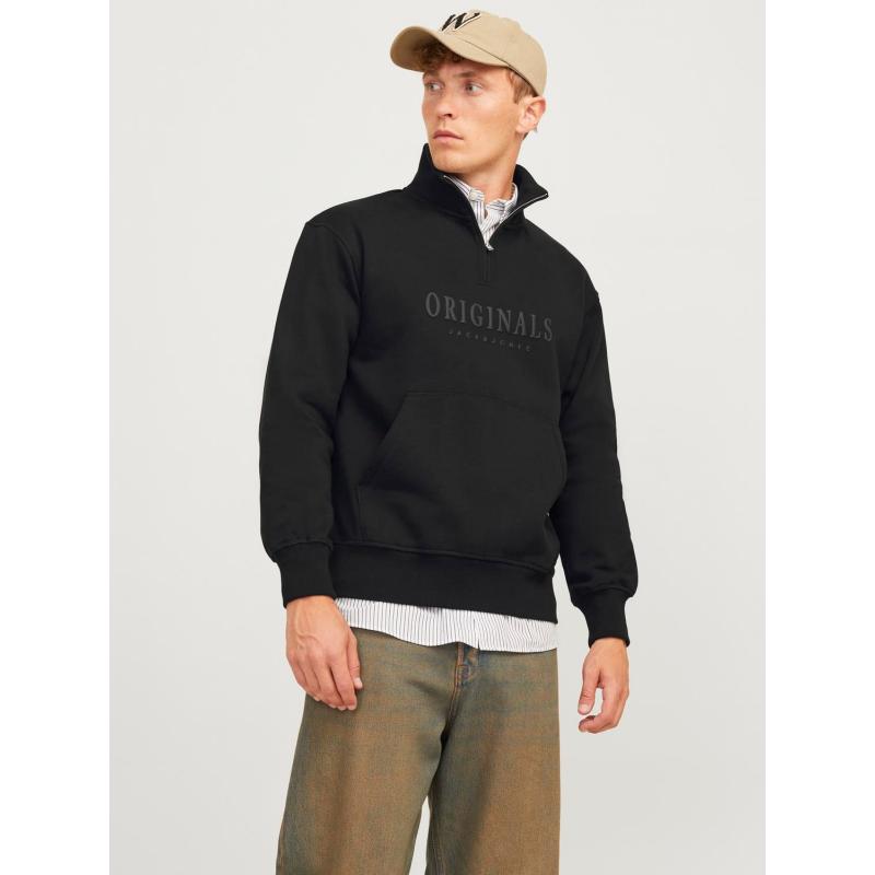 Jack & Jones Jorfrederiksberg Erkek Sweatshirt (12262816) Siyah