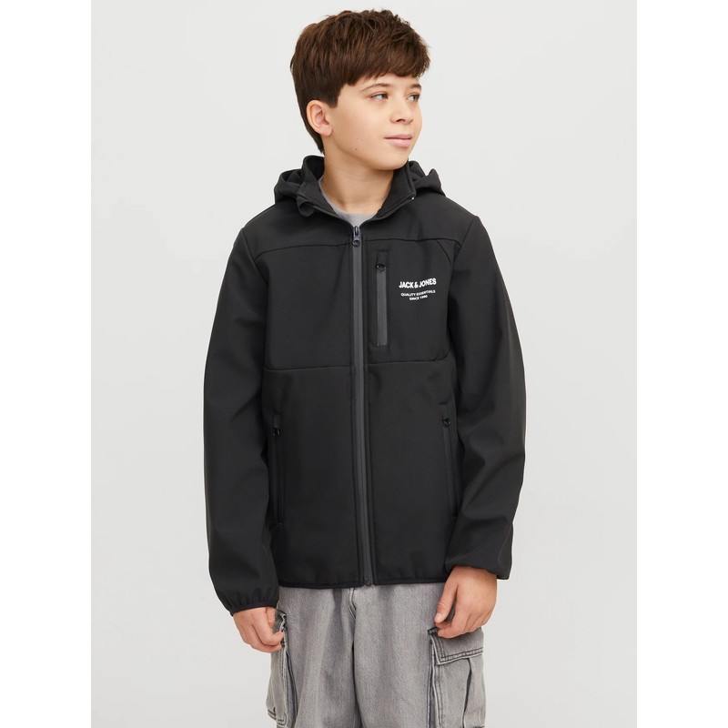 Jack&Jones Jjetheo Softshell Erkek Çocuk Ceket 12269432 (12269432) Siyah