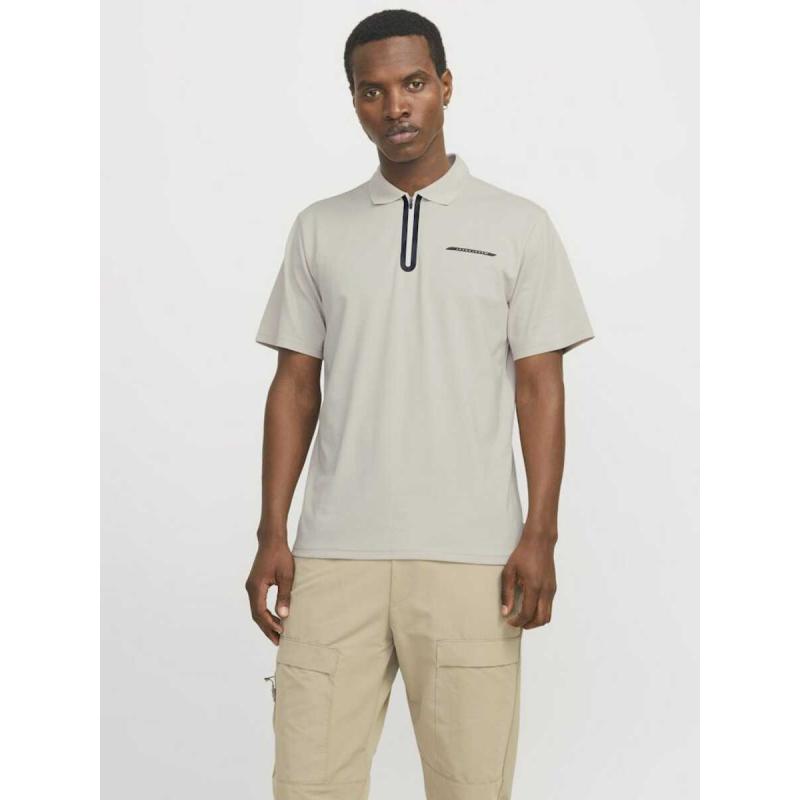 Jack&Jones Jcofusion Pique Polo Erkek T-shirt 12273127 (12273127) Krem