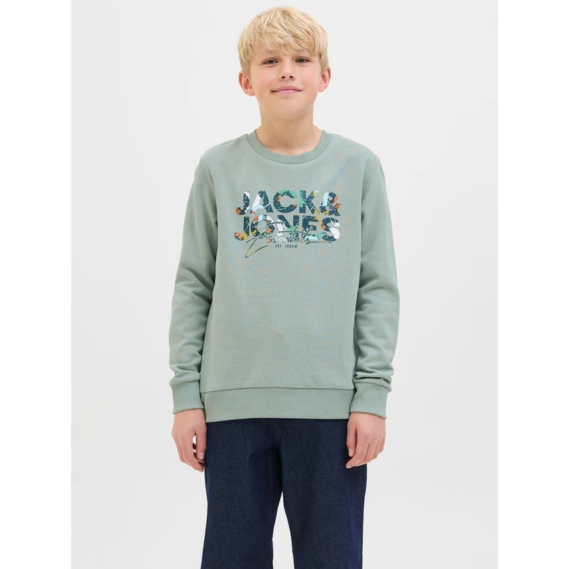 Jack&Jones Jjgeplas Erkek Çocuk Sweatshirt 12279606 (12279606) Yeşil