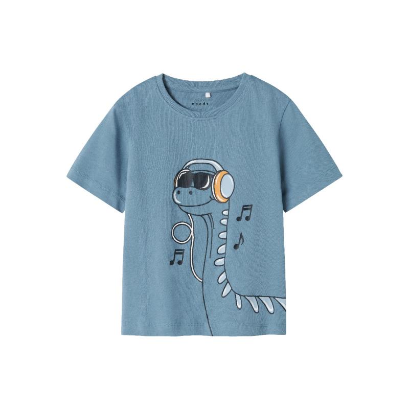 Name It Nmmvilasse Ss Nreg Top Erkek Çocuk T-shirt 13241571 (13241571) Mavi