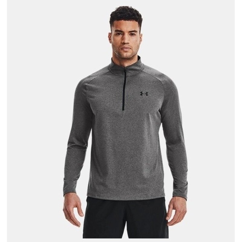 Under Armour Ua Tech 2.0 1/2 Zip Erkek Uzun Kollu T-Shirt 1328495-090 (1328495-090) Gri