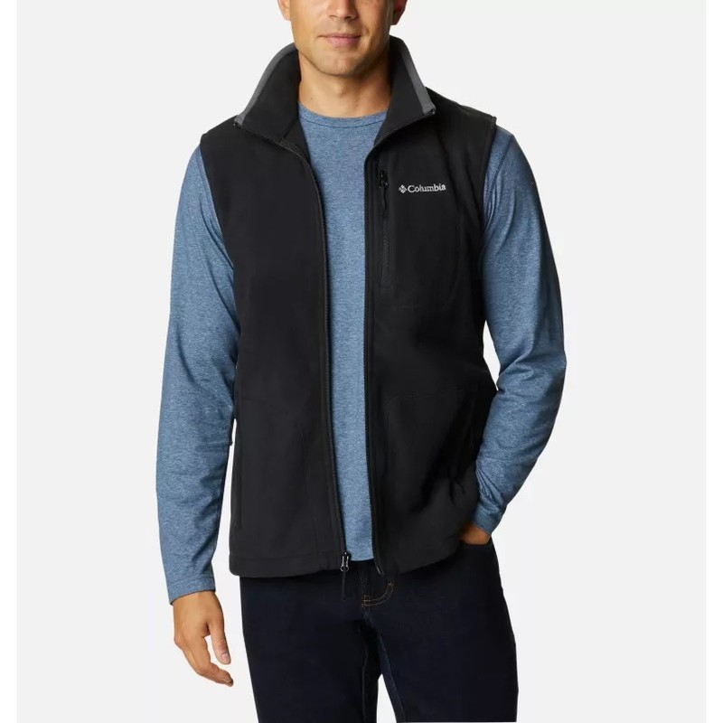 Columbia Am1056 Fast Trek Fleece Vest Erkek Polar Yelek 1460001009 (1460001009) Siyah