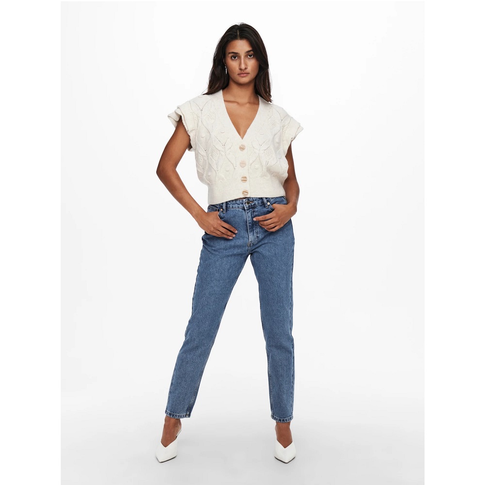 Only Onljagger High Mom Ankle Kadın Jean Pantolon (15242370) Mavi