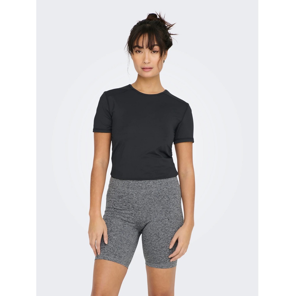 Only Onpmila Ss Slim Train Kadın T-shirt (15283412) Siyah Only Onpmila Ss Slim Train Kadın T-shirt (15283412) Siyah