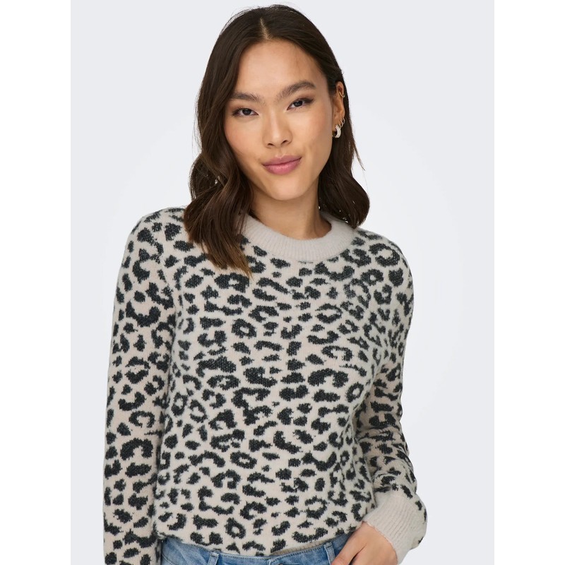 Jdy Jdylorraine Animal L/S Pullover Kadın Kazak 15292890 (15292890) Siyah