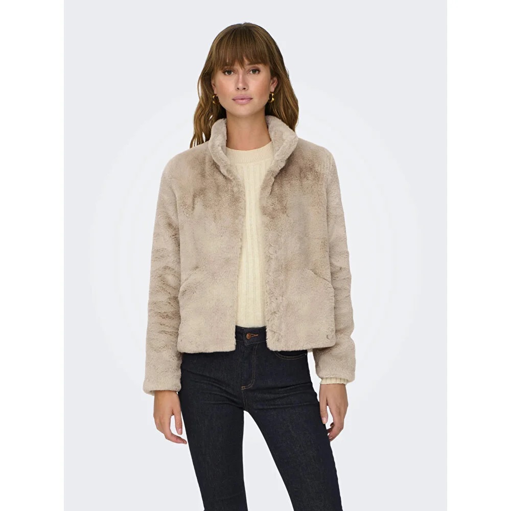 Only Onlnewvida Faux Fur Kadın Ceket (15295423) Bej