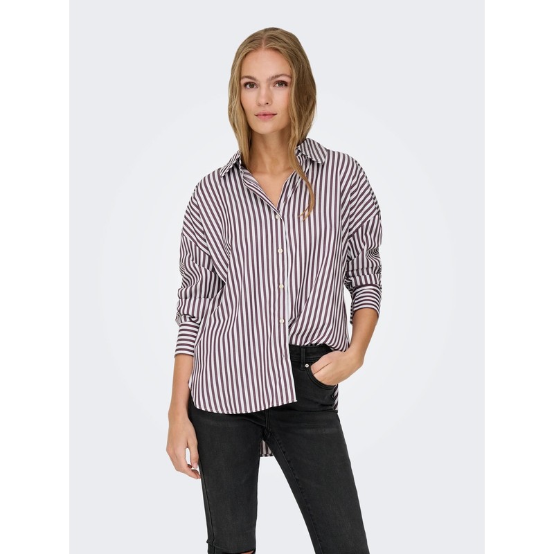 Jdy Vesper L/S Loose Kadın Gömlek 15338857 (15338857) Mürdüm