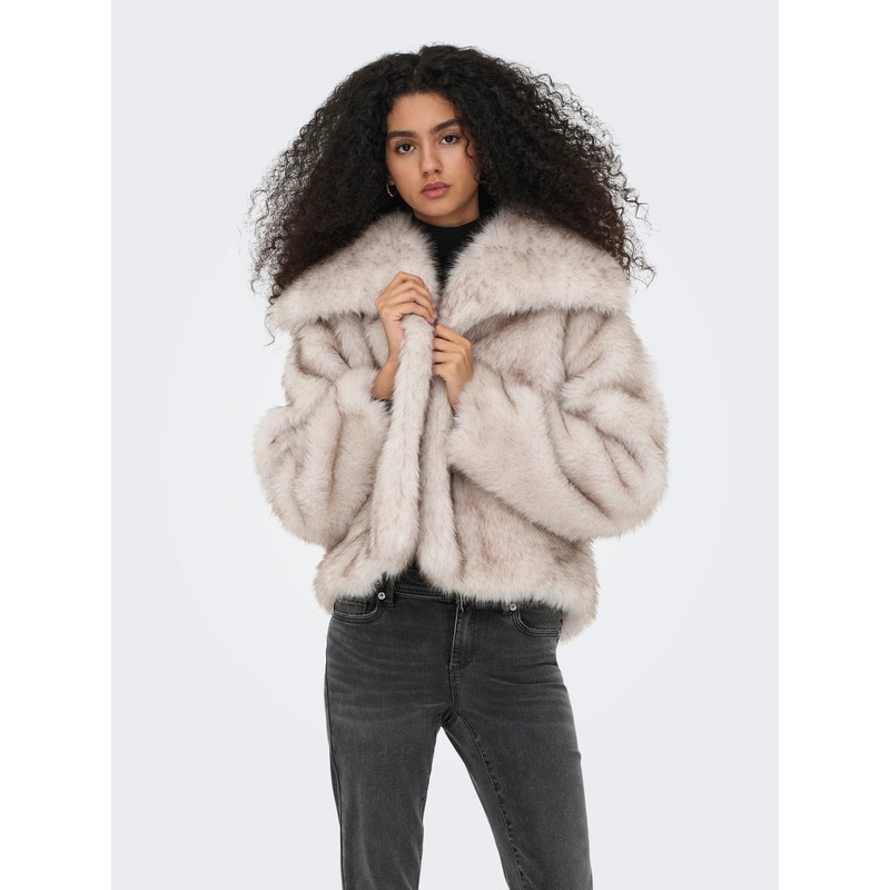 Only Onldawn Faux Fur Sentetik Kürklü Kadın Ceket 15348977 (15348977) Taş