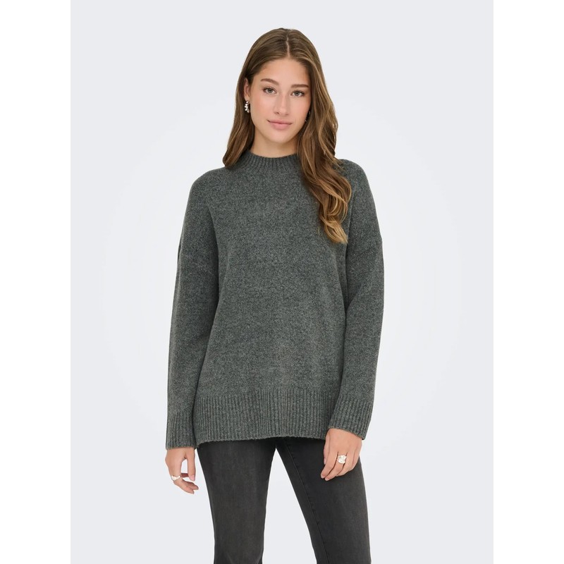 Only Onlhazel Ls Highneck Overs Pull Kadın Kazak 15352853 (15352853) Yeşil