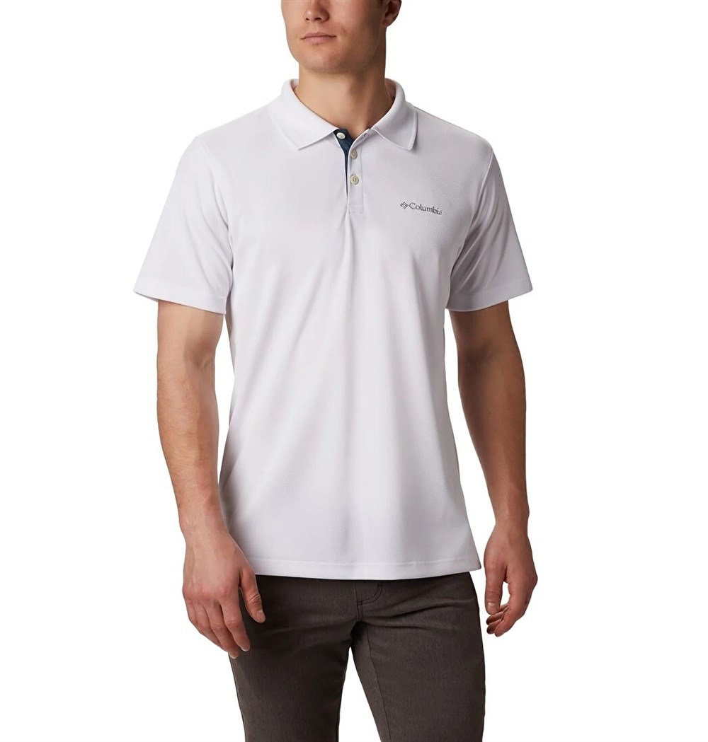 Columbia Am0126 Utilizer Erkek Polo T-shirt (1772051100) Beyaz