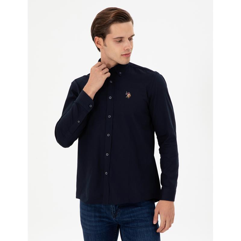 U.S. Polo Assn. Erkek Dokuma Gömlek 1964729 (1964729) Lacivert