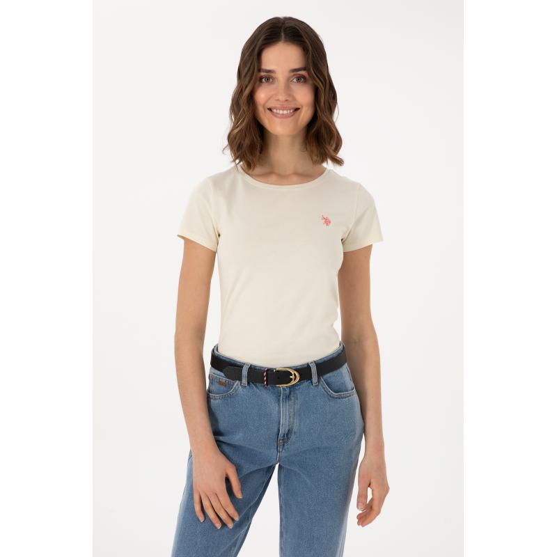 U.S. Polo Assn. Kadın T-shirt 2080825 (2080825) Krem