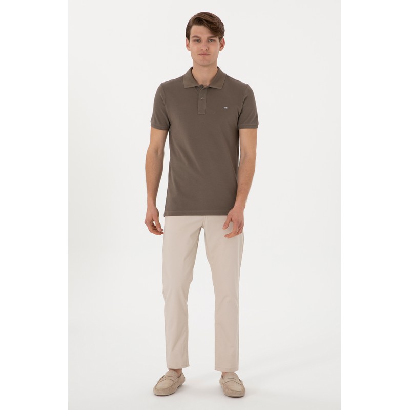 U.S. Polo Assn. Erkek Kanvas Pantolon 2098513 (2098513) Taş