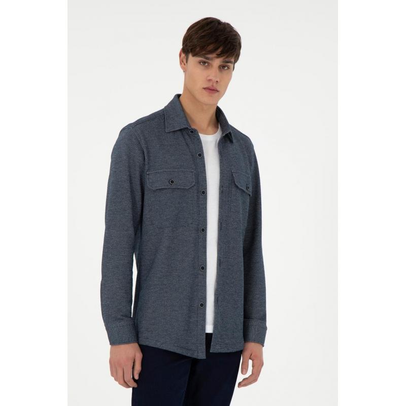 U.S. Polo Assn. Erkek Örme Gömlek 2101560 (2101560) Lacivert