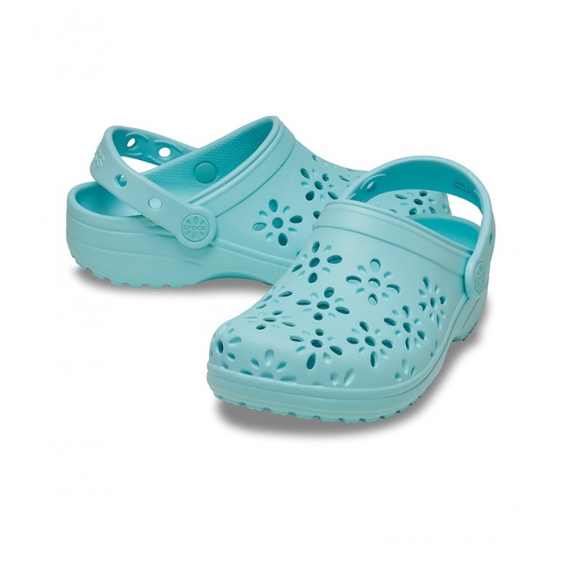 Crocs Classic Floral Cut Out Clog K Kız Çocuk Terlik 210943 (210943) Crocs Classic Floral Cut Out Clog K Kız Çocuk Terlik 210943 (210943)