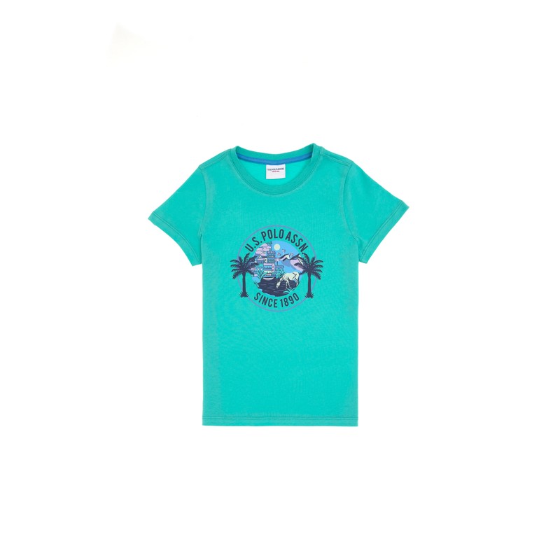 U.S. Polo Assn. Erkek Çocuk T-shirt 2113652 (2113652) Mint Yeşili