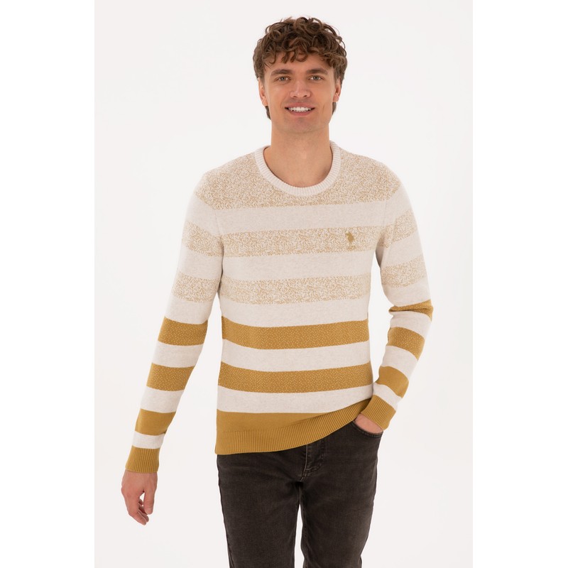U.S. Polo Assn. Erkek Kazak 2227832 (2227832) Bej