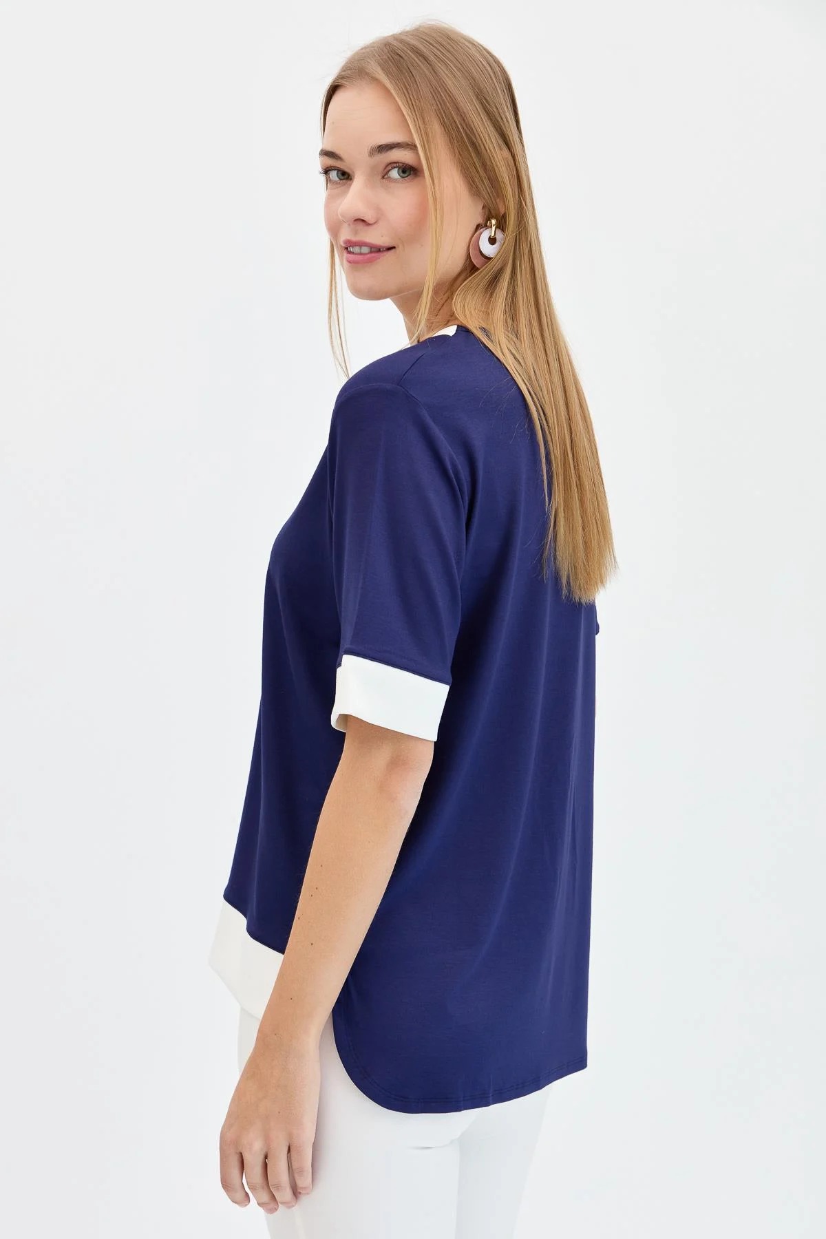 Desen Triko Kadın Bluz (23771) Desen Triko Kadın Bluz (23771)