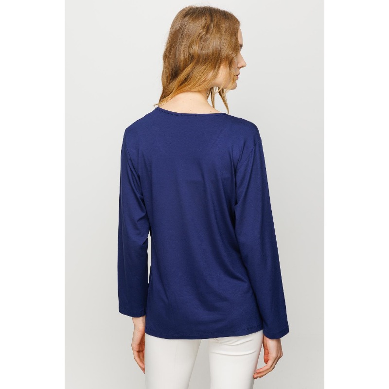 Desen Triko Kadın Penye Bluz (23787) Desen Triko Kadın Penye Bluz (23787)