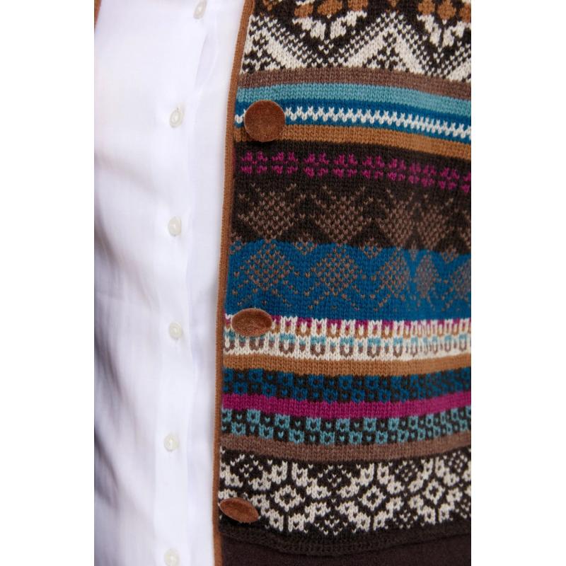 Desen Triko Kol Ucu Ve Üzeri Jakarlı Eteği Keçeli Polo Kadın Hırka 24078 (24078) Desen Triko Kol Ucu Ve Üzeri Jakarlı Eteği Keçeli Polo Kadın Hırka 24078 (24078)