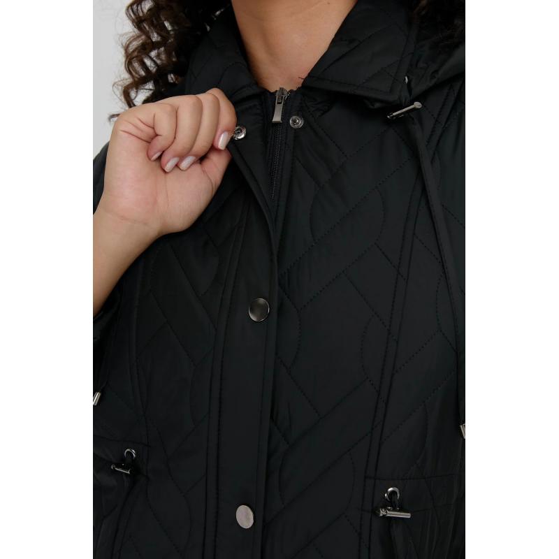 Desen Triko Geometrik Desen Beli Bağcıklı Kapşonlu Kısa Kapitone Kadın Kaban 24412 (24412) Desen Triko Geometrik Desen Beli Bağcıklı Kapşonlu Kısa Kapitone Kadın Kaban 24412 (24412)