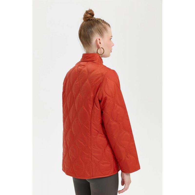 Desen Triko Soğan Desenli İki Renkli Önü Çıtçıtlı Kadın Kapitone Ceket 24420 (24420) Desen Triko Soğan Desenli İki Renkli Önü Çıtçıtlı Kadın Kapitone Ceket 24420 (24420)