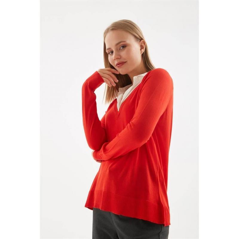 Fashion Friends Kadın V Yaka Kazak 24K0145K1 (24K0145K1) Fashion Friends Kadın V Yaka Kazak 24K0145K1 (24K0145K1)