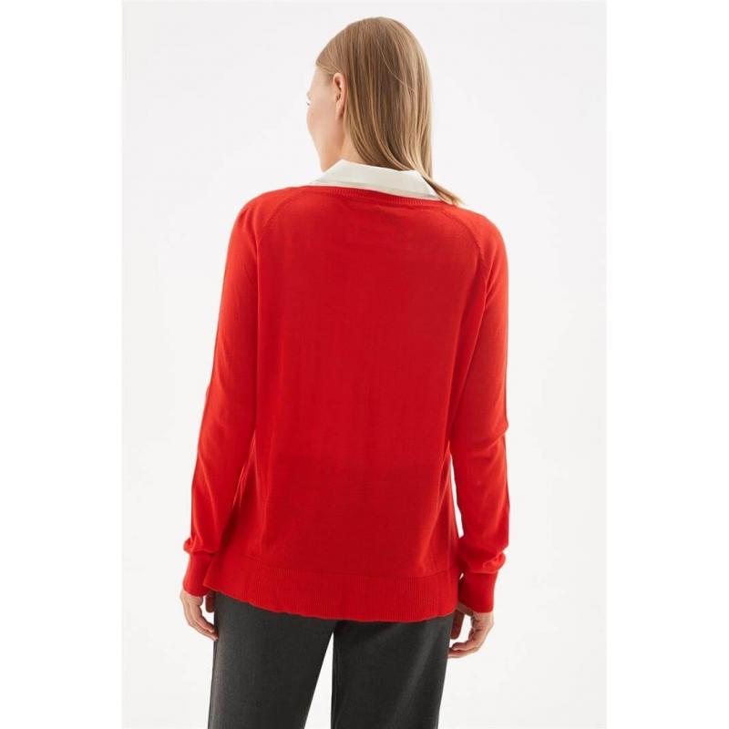 Fashion Friends Kadın V Yaka Kazak 24K0145K1 (24K0145K1) Fashion Friends Kadın V Yaka Kazak 24K0145K1 (24K0145K1)