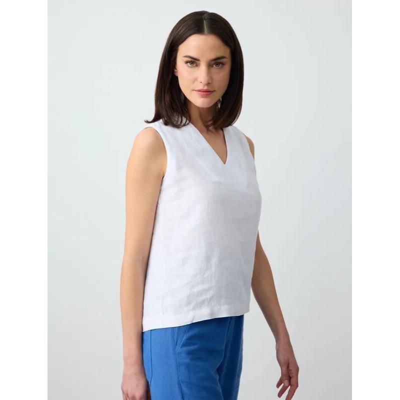 Jimmy Key %100 Keten Kolsuz V Yaka Kadın Basic Bluz 24SB044007 (24SB044007) Jimmy Key %100 Keten Kolsuz V Yaka Kadın Basic Bluz 24SB044007 (24SB044007)